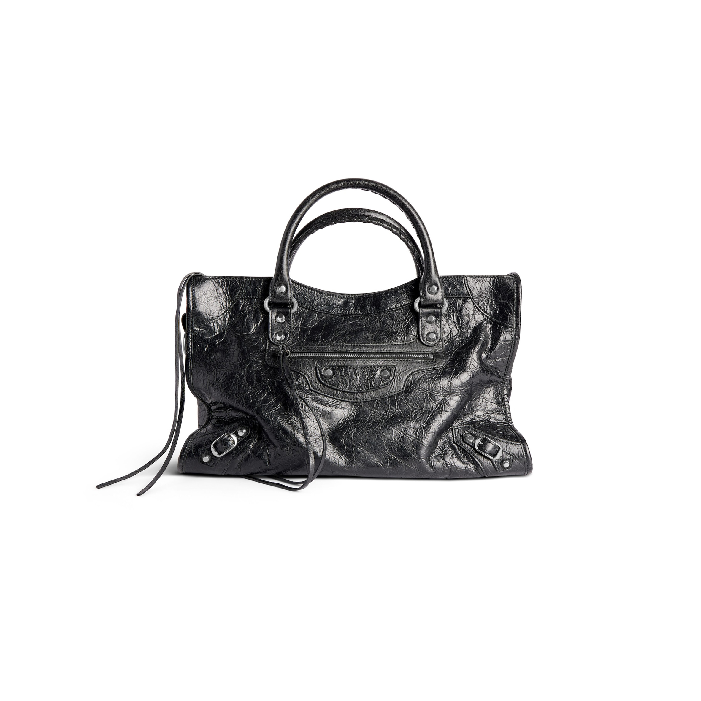 Ba*len*cia*ga le city medium bag in black 7977862aa9s1000 (38*24*13cm)